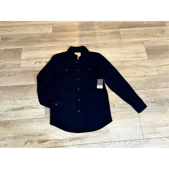 St. John’s Bay navy jacket shirt size S - Picture 1 of 11